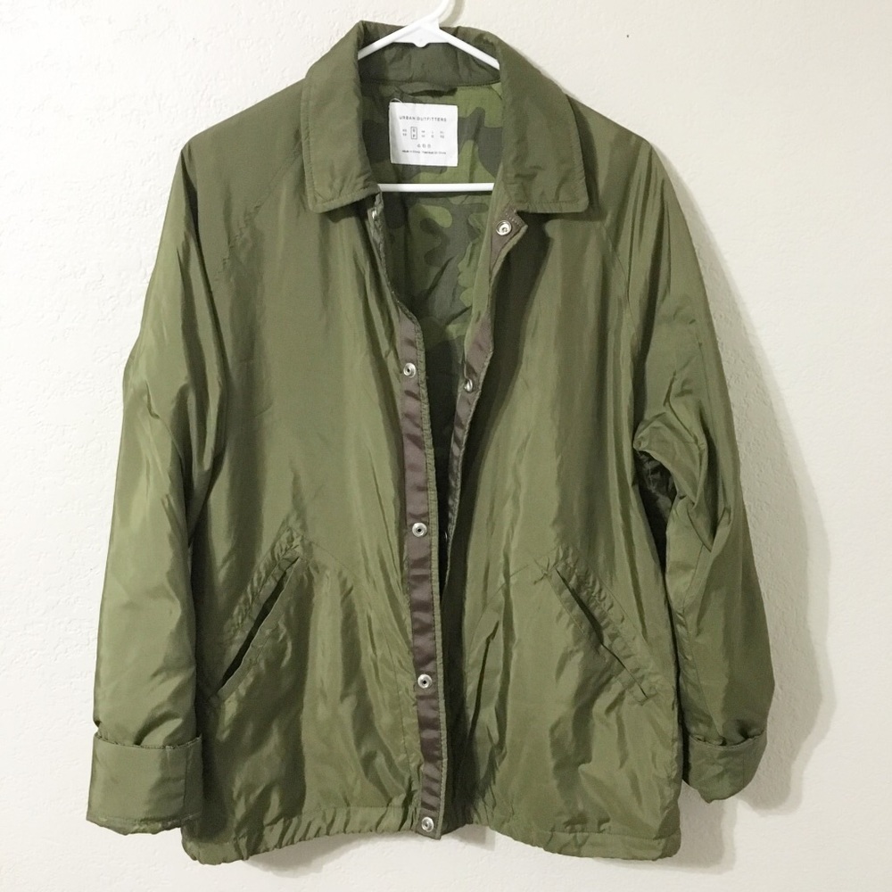 Urban Outfitters | Olive Green Bomber Jacket